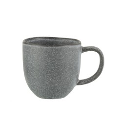 Taza de cerámica gris de 10 cm de altura