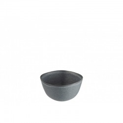 Bol irregular de cerámica gris de 12x6 cm