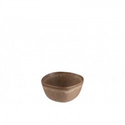 Tazón de cerámica marrón de 12 cm de diámetro