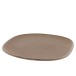 Assiette en céramique marron D26cm Assiette en céramique marron D26cm