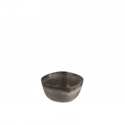 Bol de cerámica marrón topo de 12 cm de diámetro