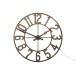 Horloge ronde en métal marron 105x105x10 cm