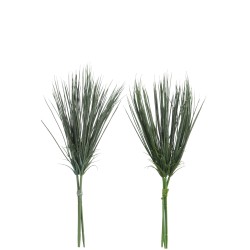 Set de 2 bottes d’herbes en plastique vert 19x10x38 cm