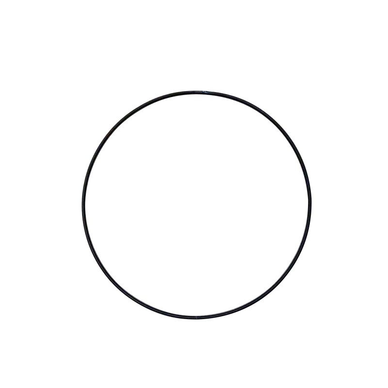 Cercle déco en métal noir 0.5x60x60 cm