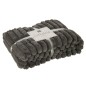 Plaid en polyester gris foncé 130x180cm Plaid en polyester gris foncé 130x180cm