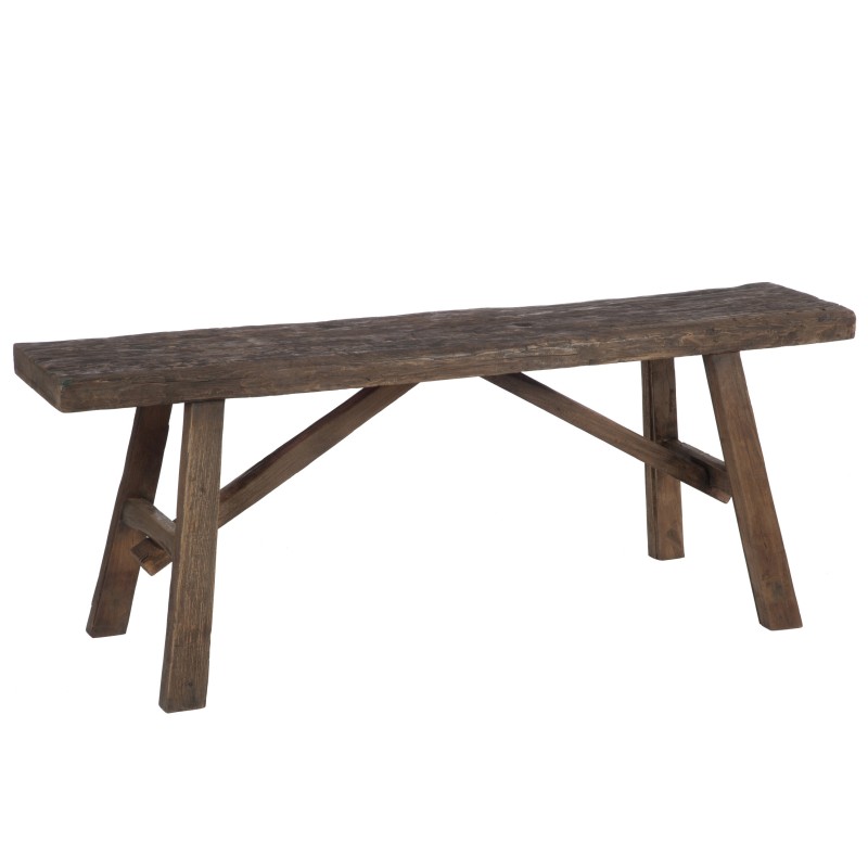Banc en bois marron