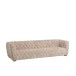 Canapé 3 places en Textile et Bois Beige 241x88,5x66,5cm Canapé 3 places en Textile et Bois Beige 241x88,5x66,5cm