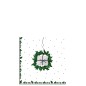Paquet de 20 serviettes couronne en papier blanc 16x16cm Paquet de 20 serviettes couronne en papier blanc 16x16cm