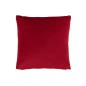 Cuscino a fiocchi in acrilico bianco e rosso 45x45cm