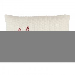 Coussin rectangulaire avec impression en polyester blanc 40x60cm