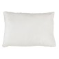 Cuscino rettangolare con stampa in poliestere bianco 40x60 cm