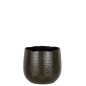 Vaso di fiori in ceramica grigio scuro 25x25x22cm Vaso di fiori in ceramica grigio scuro 25x25x22cm