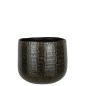 Cache-pot à motifs en céramique gris foncé 32x32x31cm