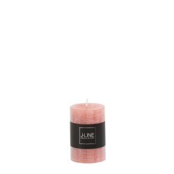 Bougie cylindrique en Paraffine rose 5x5x7.5 cm