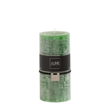 Vela cilíndrica de 72 horas de parafina verde 7x7x15 cm
