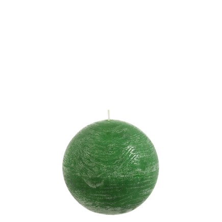 bougie boule vert clair l30h