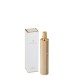 Perfume para interiores em vidro dourado 3x3x16 cm