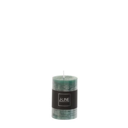 Vela cilíndrica de parafina verde oscuro de 5x7.5cm