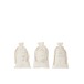 3 bolsas de regalo de Navidad en terciopelo blanco con inscripción en francés de 49 cm de altura 3 bolsas de regalo de Navidad en terciopelo blanco con inscripción en francés de 49 cm de altura