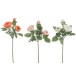 Set di 3 bouquet di rose in plastica arancione 15x12.5x43 cm Set di 3 bouquet di rose in plastica arancione 15x12.5x43 cm