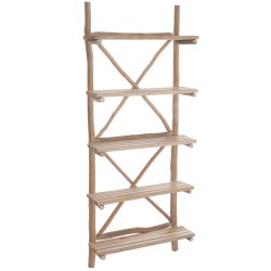 ETAGERE MURALE 5 PLANCHES BOIS NATUREL
