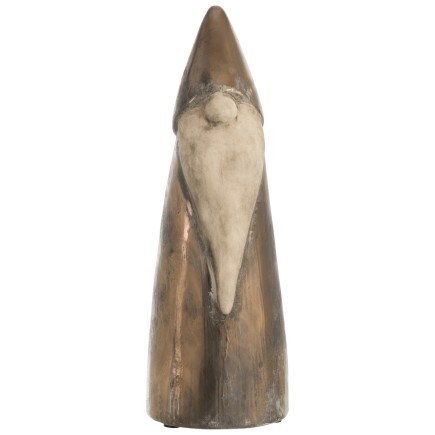 Père Noël moderne en faience marron H49cm