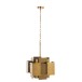 lustre carre acier mat or