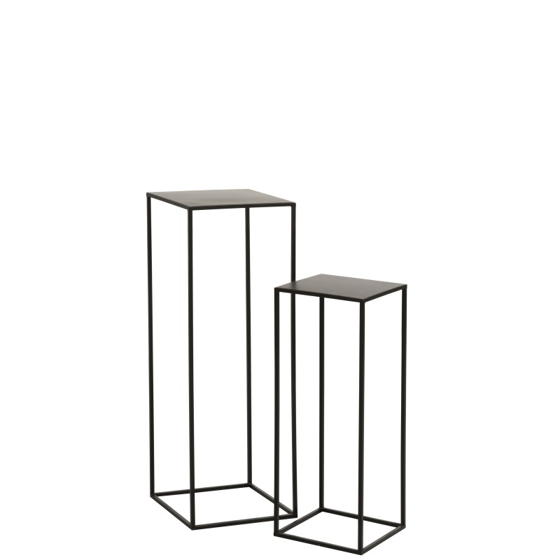 s/2 table gig carree met noir