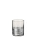 VERRE GRILLAGE CYLINDRIQUE VERRE ARGENT/TRANSPARENT