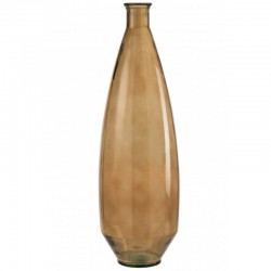 Vase en verre marron L24*l24*H80cm