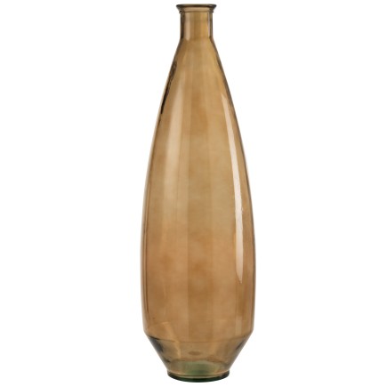 Vase en verre marron L24*l24*H80cm