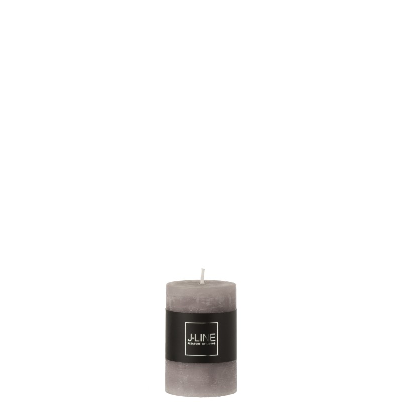 Bougie cylindrique gris foncé L5*l5*H7cm Bougie cylindrique gris foncé L5*l5*H7cm