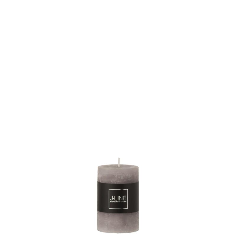 Bougie cilíndrica gris oscuro L5*l5*H7cm