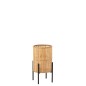 Lanterne avec pieds en bambou naturel 31x31x50cm Lanterne avec pieds en bambou naturel 31x31x50cm