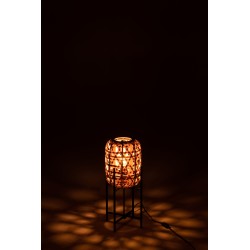 Lampe sur pied en bambou naturel 24x24x53cm
