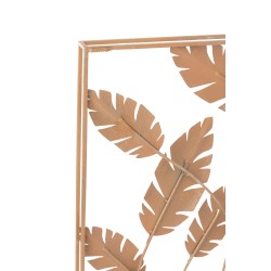 Décoration murale à feuilles doré 119x70x9cm