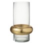 Vaso a tubo con anello dorato in vetro trasparente 20x20x35 cm
Vaso a tubo con anello dorato in vetro trasparente 20x20x35 cm