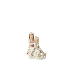 Figurines de Noël en résine multicouleur 13.5x7.5x16 cm