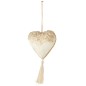 Colgante de corazón de plástico blanco de 29x5x11.5 cm