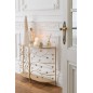 Cône décoratif en plastique blanc 18.5x18.5x62 cm