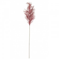 Branche de plumeau en plastique rouge 15x15x125 cm