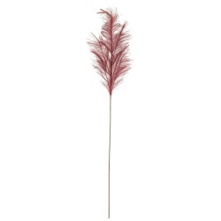 Branche de plumeau en plastique rouge 15x15x125 cm