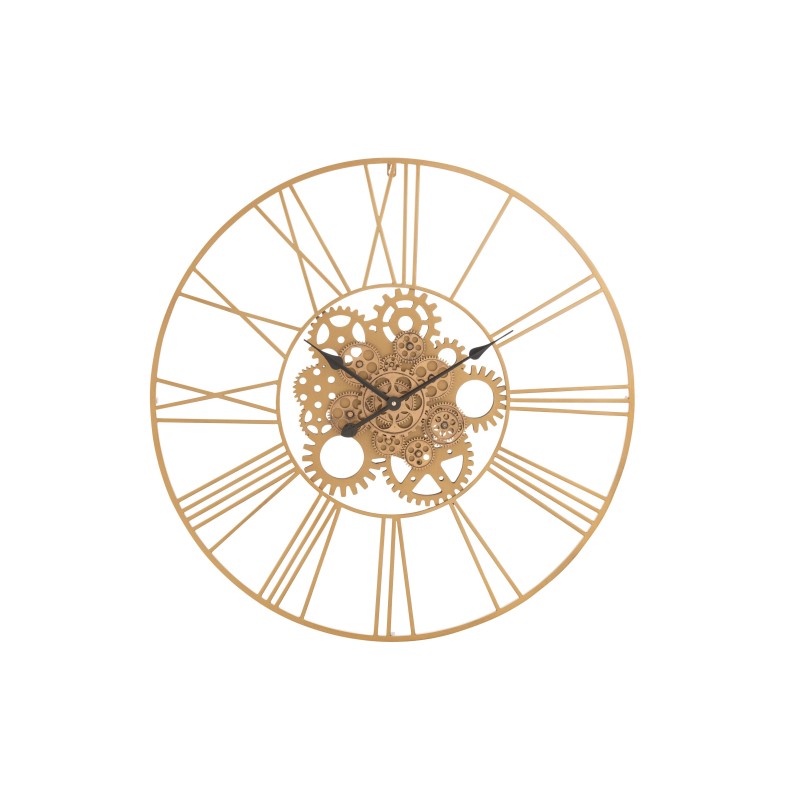 Relógio redondo em metal dourado 80x80x4 cm Relógio redondo em metal dourado 80x80x4 cm