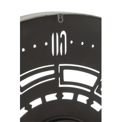 Horloge ronde en métal cuivre 90x90x8 cm