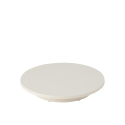 Plataforma giratoria de plástico blanco de 100 kg, 42x42x6 cm