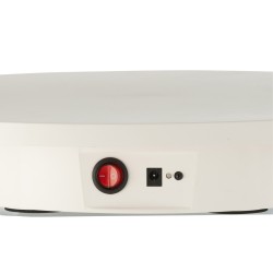 Plateau tournant 100kg en plastique blanc 42x42x6 cm