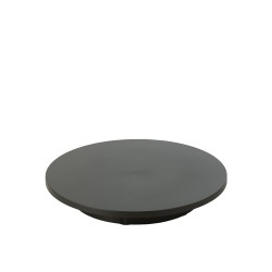 Plataforma giratoria de plástico negro de 100 kg, 42x42x7 cm