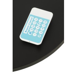 Plateau tournant 100kg en plastique noir 42x42x7 cm