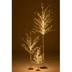 Albero spoglio in metallo dorato 51x51x99 cm