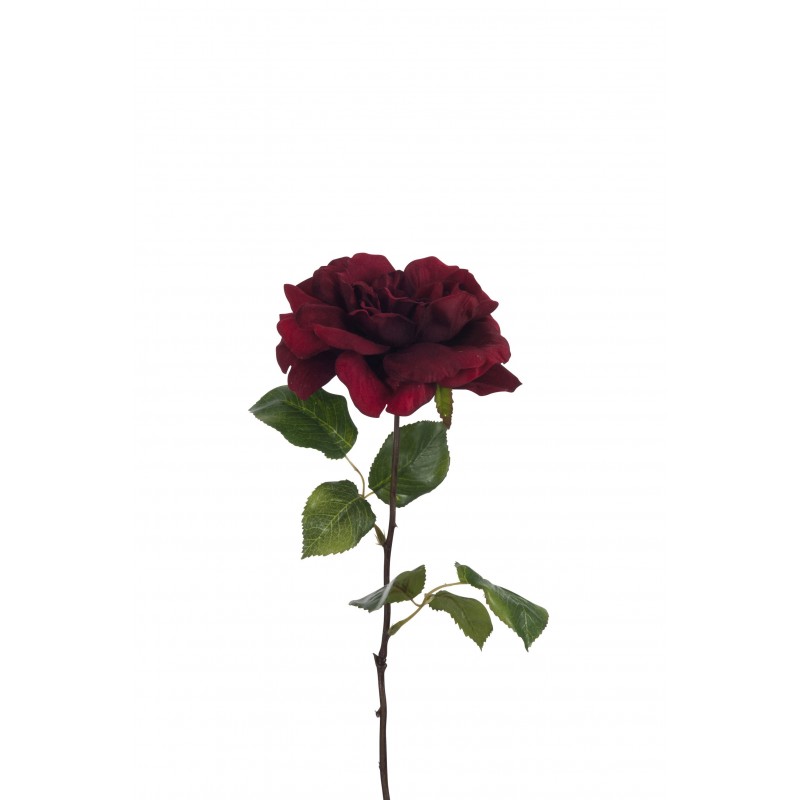 Rose ouverte en plastique rouge 20x9x57.5 cm